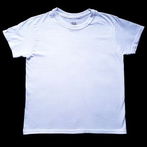 Hanes L (Boys) White T-Shirt